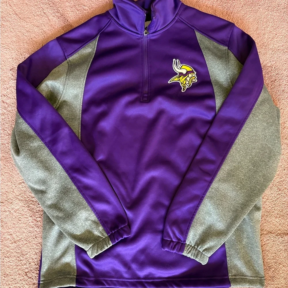 Minnesota Vikings Three Quarter Zip Jacket